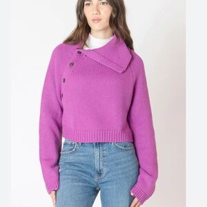 Dex Asymmetrical Button Sweater